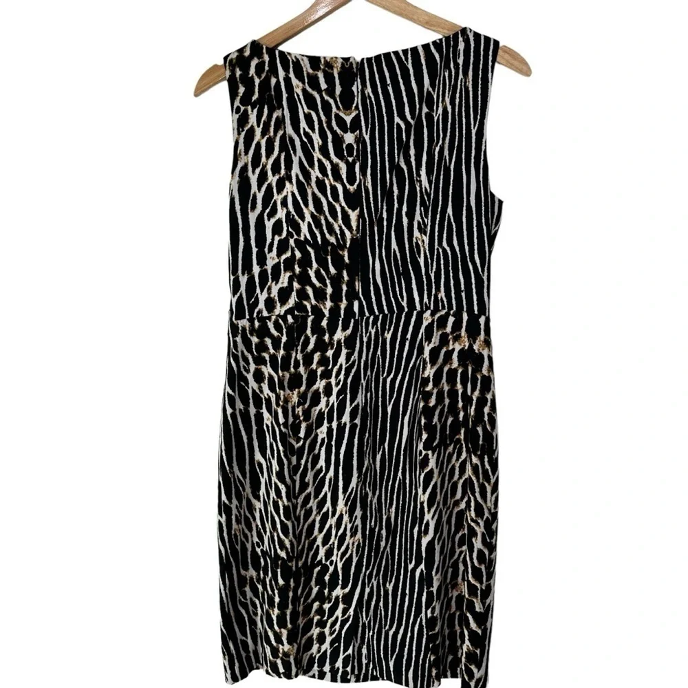 Vince Camuto Sleeveless Animal Print Zipper Back Dress, 8